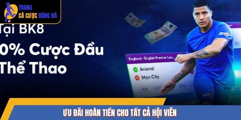 Ưu đãi hoàn tiền cho tất cả hội viên
